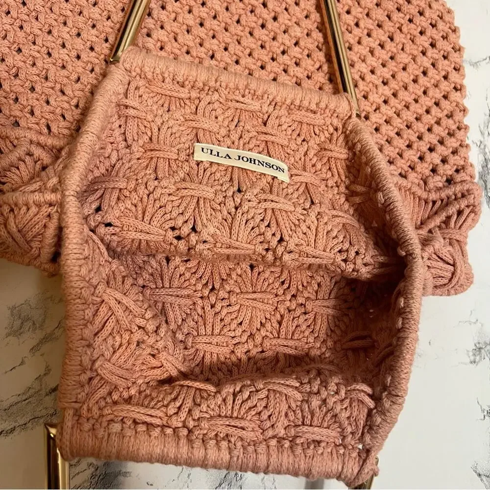 Ulla Johnson Kala Tote Rose Pink
